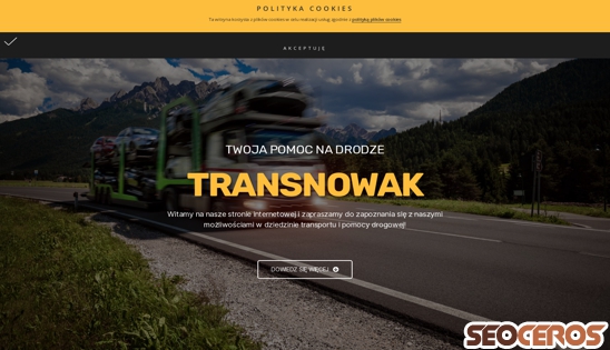transnowak.pl desktop náhled obrázku