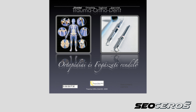 trauma-ortho-dent.hu desktop preview
