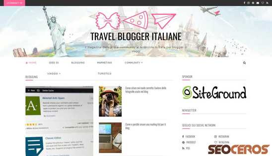 travelbloggeritaliane.it desktop náhled obrázku