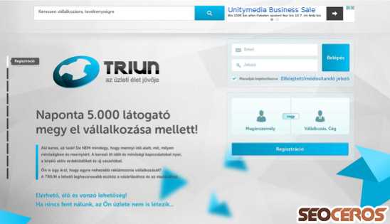triun.hu desktop előnézeti kép