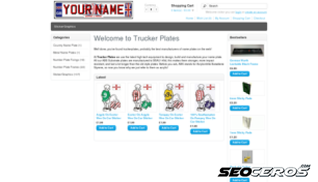 truckerplates.co.uk desktop preview