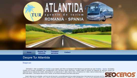 turatlantida.ro desktop preview