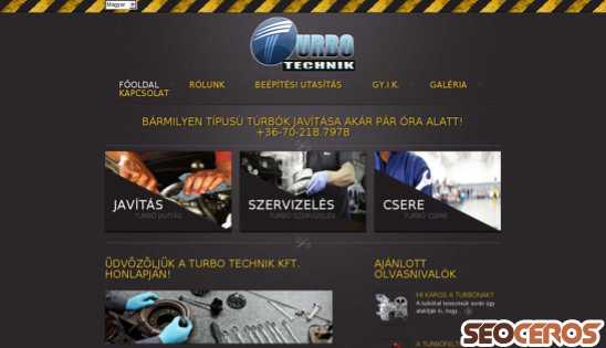 turbotechnik.hu desktop náhled obrázku