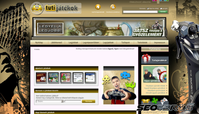 tutijatekok.hu desktop náhled obrázku
