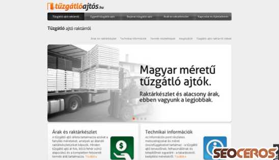 tuzgatloajtos.hu desktop náhľad obrázku