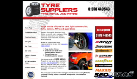 tyresuppliers.co.uk desktop náhľad obrázku