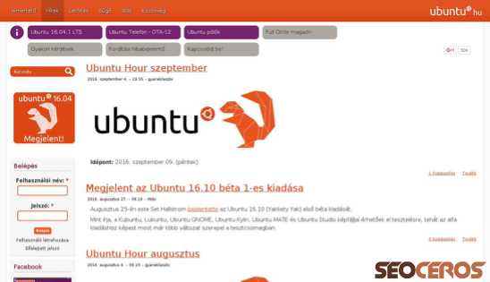 ubuntu.hu desktop előnézeti kép