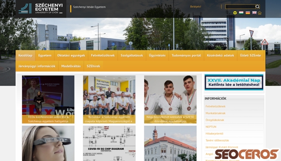 sze.hu desktop náhled obrázku