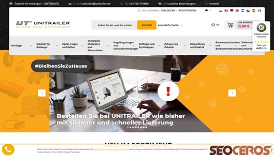 unitrailer.de desktop náhľad obrázku