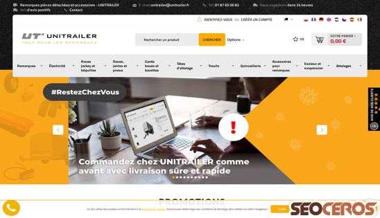 unitrailer.fr desktop preview