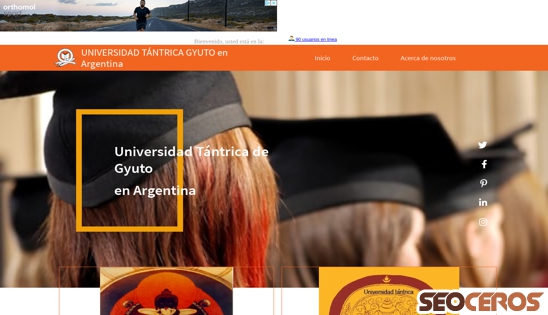 universidadtantrica.org.ar desktop előnézeti kép