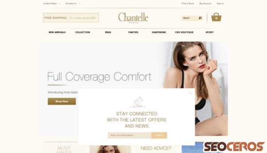 chantelle.com desktop előnézeti kép