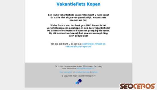 vakantiefietskopen.nl desktop förhandsvisning