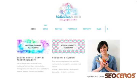 valentinascuteri.it desktop náhled obrázku