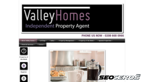 valleyhomes.co.uk desktop náhled obrázku