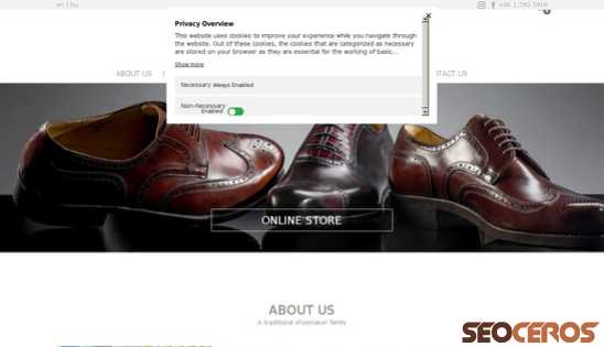 vass-shoes.com desktop förhandsvisning