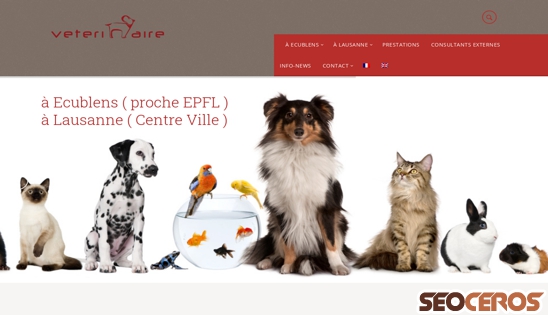 veterinaire.ch desktop förhandsvisning