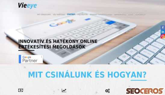 vieeye.hu desktop előnézeti kép