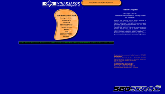 viharkonyha.hu desktop előnézeti kép