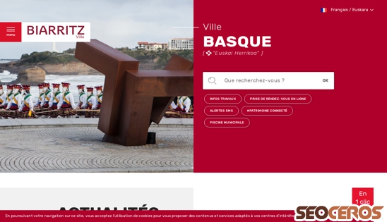 ville.biarritz.fr desktop vista previa
