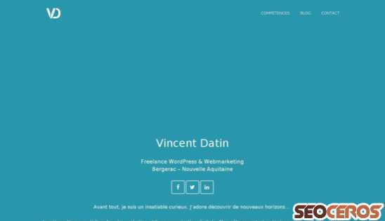 vincent-datin.com desktop förhandsvisning
