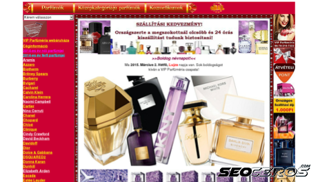 vip-parfumeria.hu desktop náhled obrázku
