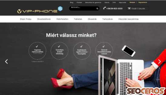 vip-phone.hu desktop náhled obrázku