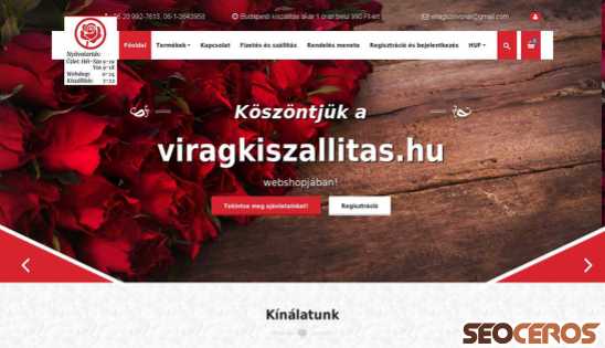 viragkuldes-budapest.hu desktop náhled obrázku