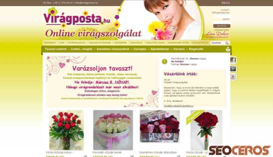 viragposta.hu desktop előnézeti kép