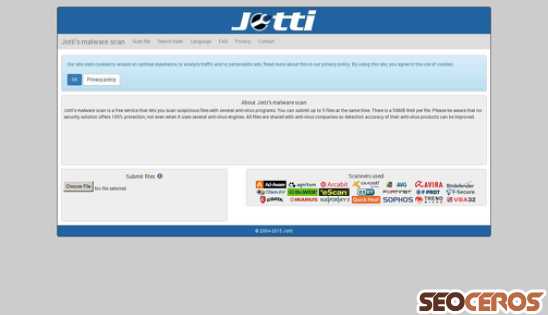 jotti.org desktop 미리보기