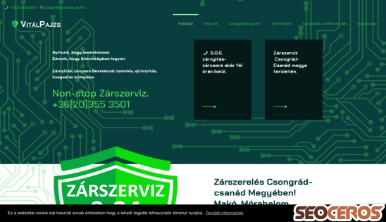 vitalpajzs.hu desktop náhled obrázku