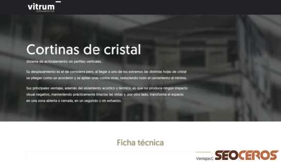 vitrumcerramientos.es desktop förhandsvisning