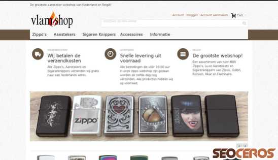 vlamshop.nl desktop náhled obrázku
