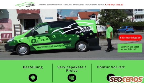 vor-ort-autopflege.de desktop prikaz slike