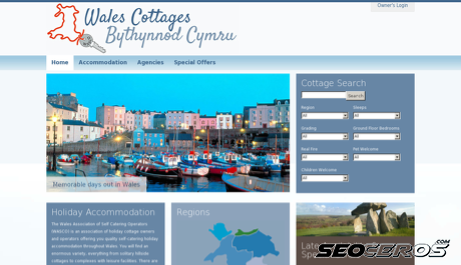 wales-cottages.co.uk desktop preview