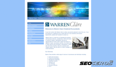 warrenclare.co.uk desktop náhled obrázku