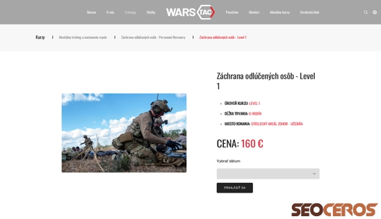 warstac.com/course/zachrana-odlucenych-osob desktop náhľad obrázku