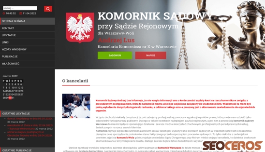 warszawa-wola-komornik.pl desktop obraz podglądowy