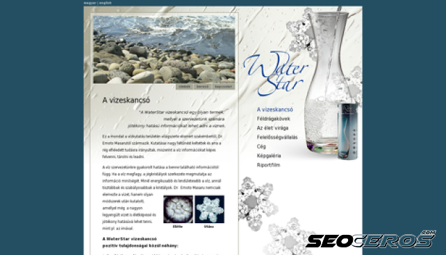 water-star.hu desktop náhled obrázku