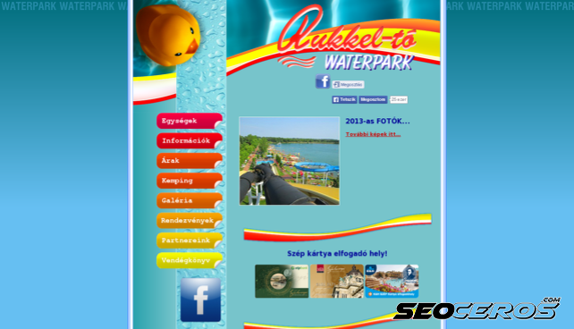 waterpark.hu desktop förhandsvisning