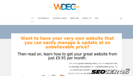 wdec.co.uk desktop előnézeti kép