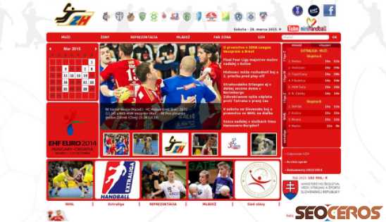 slovakhandball.sk desktop előnézeti kép
