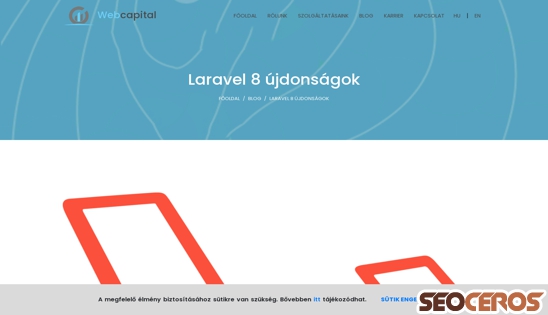 webcapital.dev/hu/blog/laravel-8-ujdonsagok desktop vista previa