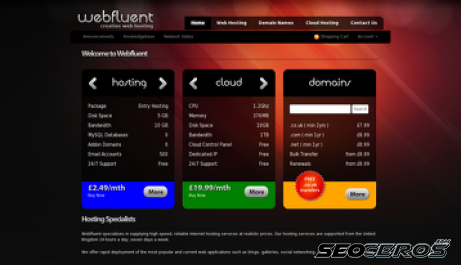 webfluent.co.uk desktop vista previa