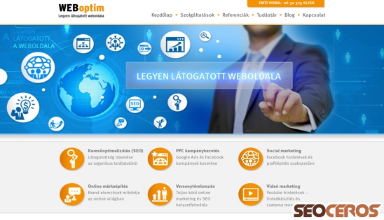 weboptim.hu desktop előnézeti kép