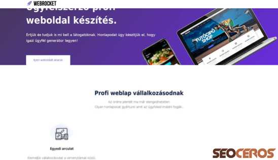 webrocket.hu desktop előnézeti kép