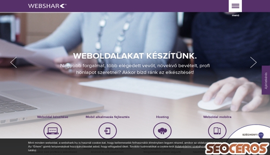 webshark.hu desktop előnézeti kép