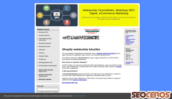 webshopseo.hupont.hu/4/shopify-webshop desktop előnézeti kép