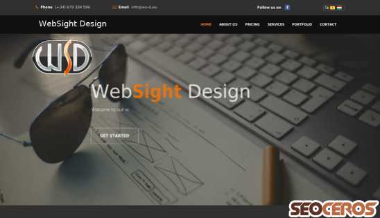 websight.design desktop förhandsvisning