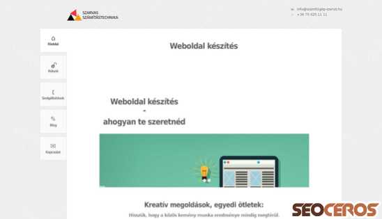 webspecialista.hu desktop förhandsvisning